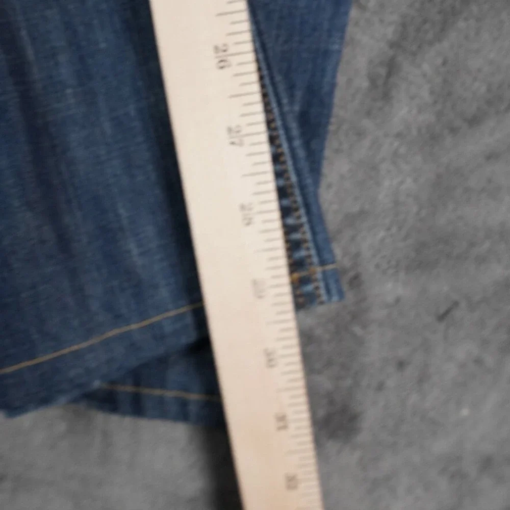Levis 527 Jeans Mens 42x30 Blue‎ Medium Wash Bootcut Denim Cowboy Baggy Fading